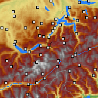 Nearby Forecast Locations - Hasliberg - Kaart