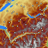 Nearby Forecast Locations - Diemtigtal - Kaart