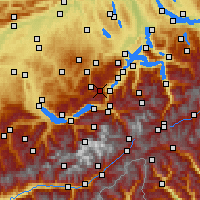 Nearby Forecast Locations - Stöckalp - Kaart