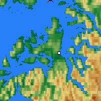 Nearby Forecast Locations - Skomvaer Fyr - Kaart