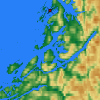 Nearby Forecast Locations - Brønnøysund - Kaart