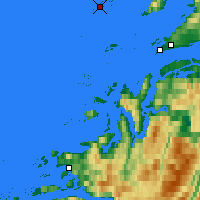 Nearby Forecast Locations - Helligvær - Kaart
