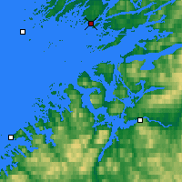 Nearby Forecast Locations - Rørvik - Kaart