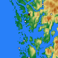 Nearby Forecast Locations - Bergen - Kaart