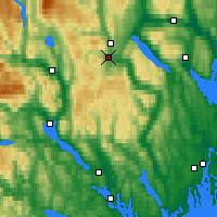 Nearby Forecast Locations - Kongsberg Brannstasjon - Kaart