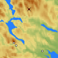 Nearby Forecast Locations - Korsvattnet - Kaart