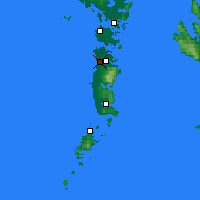 Nearby Forecast Locations - South Uist - Kaart