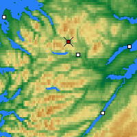 Nearby Forecast Locations - Loch Glascarnoch - Kaart