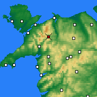 Nearby Forecast Locations - Snowdonia - Kaart