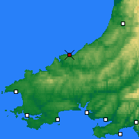 Nearby Forecast Locations - Cardigan - Kaart