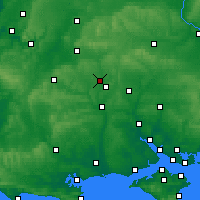 Nearby Forecast Locations - Stonehenge - Kaart