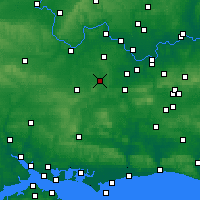 Nearby Forecast Locations - Farnborough - Kaart
