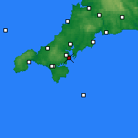 Nearby Forecast Locations - Lizard Point - Kaart