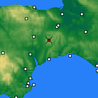 Nearby Forecast Locations - Taunton - Kaart