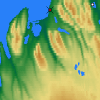 Nearby Forecast Locations - Blönduós - Kaart