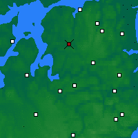 Nearby Forecast Locations - Aalestrup - Kaart