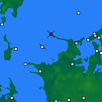 Nearby Forecast Locations - Gniben Point - Kaart