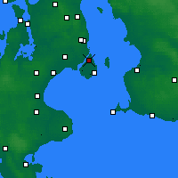 Nearby Forecast Locations - Kopenhagen - Kaart