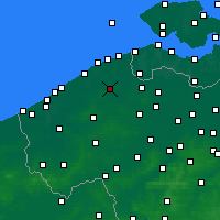 Nearby Forecast Locations - Brugge - Kaart