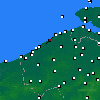 Nearby Forecast Locations - De Haan - Kaart