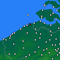 Nearby Forecast Locations - Knokke-Heist - Kaart