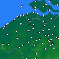 Nearby Forecast Locations - Maldegem - Kaart