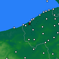 Nearby Forecast Locations - Nieuwpoort - Kaart