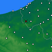 Nearby Forecast Locations - Poperinge - Kaart
