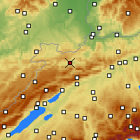 Nearby Forecast Locations - Delémont - Kaart