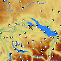 Nearby Forecast Locations - Homburg - Kaart