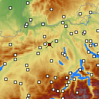Nearby Forecast Locations - Obergösgen - Kaart