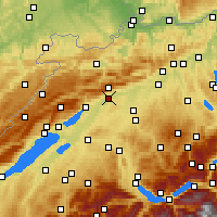 Nearby Forecast Locations - Solothurn - Kaart