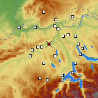 Nearby Forecast Locations - Aarau - Kaart