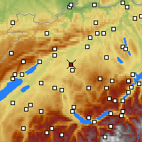 Nearby Forecast Locations - Koppigen - Kaart