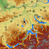 Nearby Forecast Locations - Mosen - Kaart