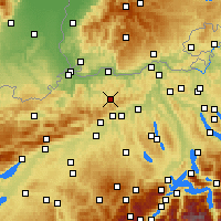Nearby Forecast Locations - Rünenberg - Kaart