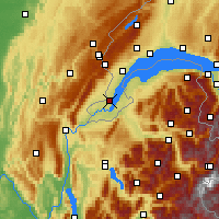 Nearby Forecast Locations - Genève - Kaart
