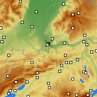 Nearby Forecast Locations - Bazel - Kaart
