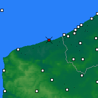 Nearby Forecast Locations - Duinkerke - Kaart