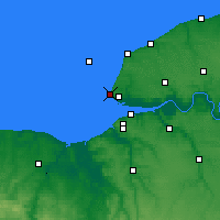 Nearby Forecast Locations - Sainte-Adresse - Kaart