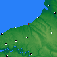 Nearby Forecast Locations - Dieppe - Kaart