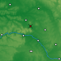 Nearby Forecast Locations - Reims - Prunay Aerodrome - Kaart
