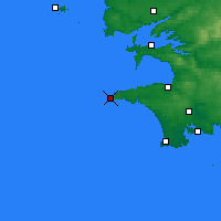 Nearby Forecast Locations - Pointe du Raz - Kaart