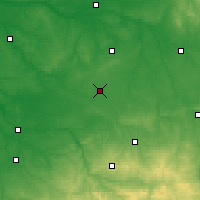 Nearby Forecast Locations - Châteauroux - Kaart
