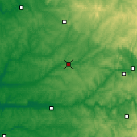 Nearby Forecast Locations - Périgueux - Kaart
