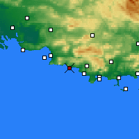 Nearby Forecast Locations - La Ciotat - Kaart