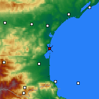 Nearby Forecast Locations - Leucate - Kaart
