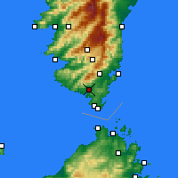 Nearby Forecast Locations - Figari - Kaart