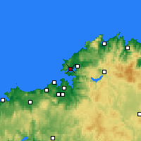 Nearby Forecast Locations - Ferrol - Kaart