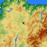 Nearby Forecast Locations - Lugo/Rozas - Kaart